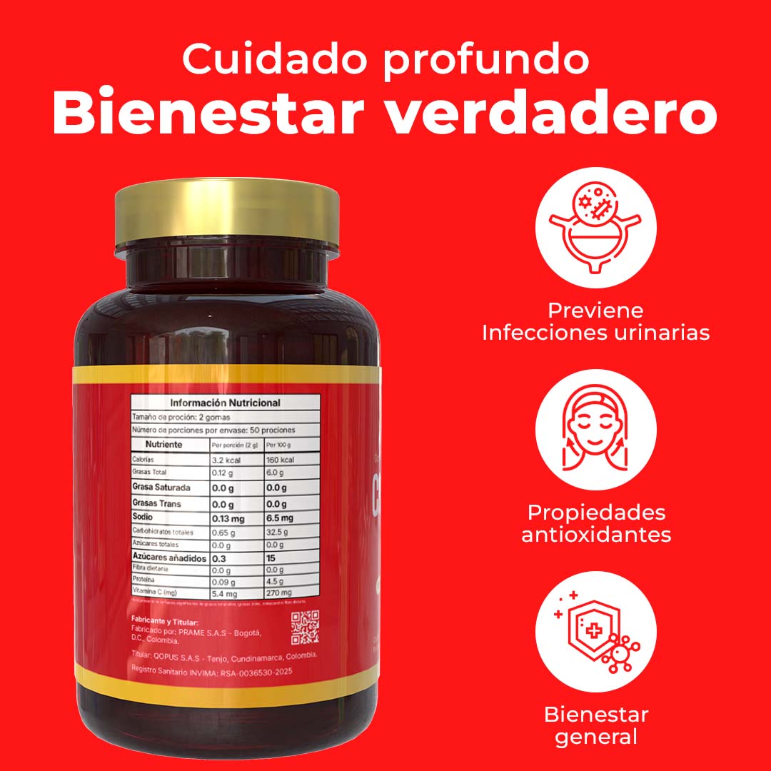 Gomas con relleno de CRANBERRY